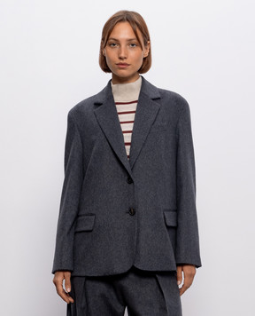 Brunello Cucinelli Gray wool jacket MG5497204P