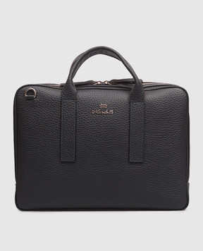 Enrico Mandelli Blue leather briefcase 0BAFFY7213