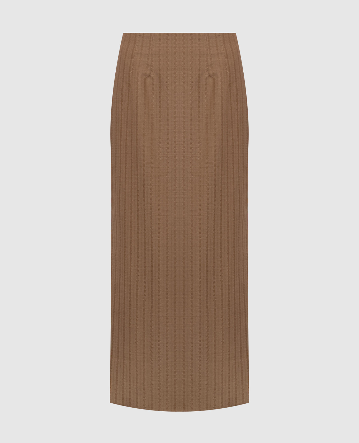 Brown wool skirt