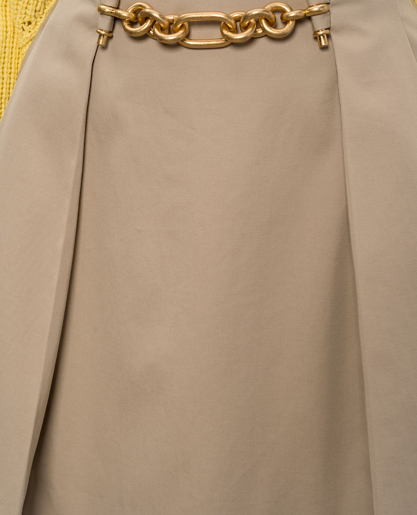 

Beige mini skirt with chain Balmain