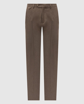 Brett Johnson Brown cashmere pants FW26P39ZE992CHE