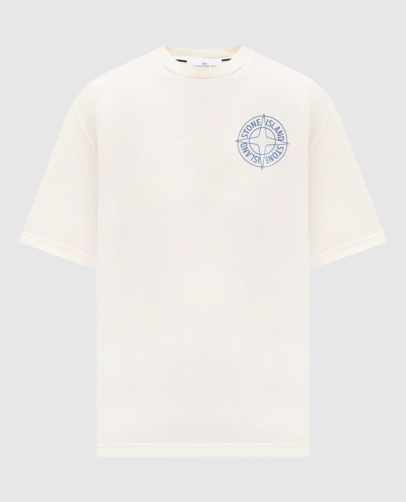 

Beige T-shirt with logo Stone Island