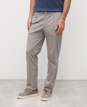 Enrico Mandelli Gray cotton pants GYM02B5653