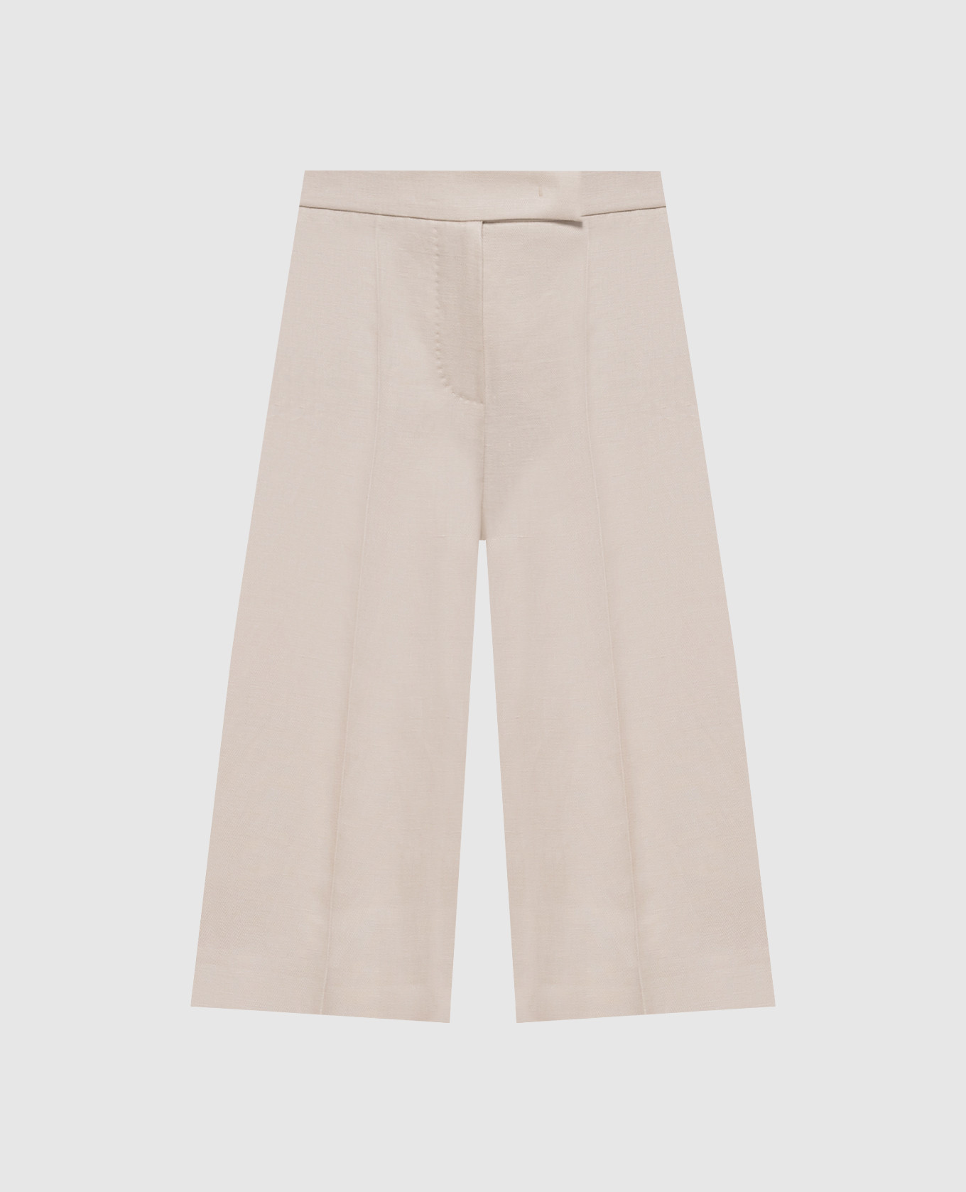 

Beige linen Bermuda shorts KAKI Max Mara