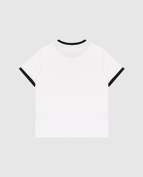 Balmain Children's white T-shirt with logo BY8P41Z3672410