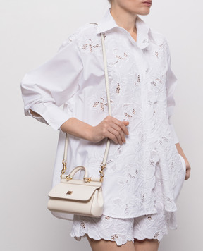 Dolce&Gabbana Sicily white leather mini bag BB7116B1001