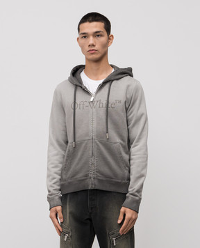 Off-White Grey sports jacket with logo 44MBE024F5F003