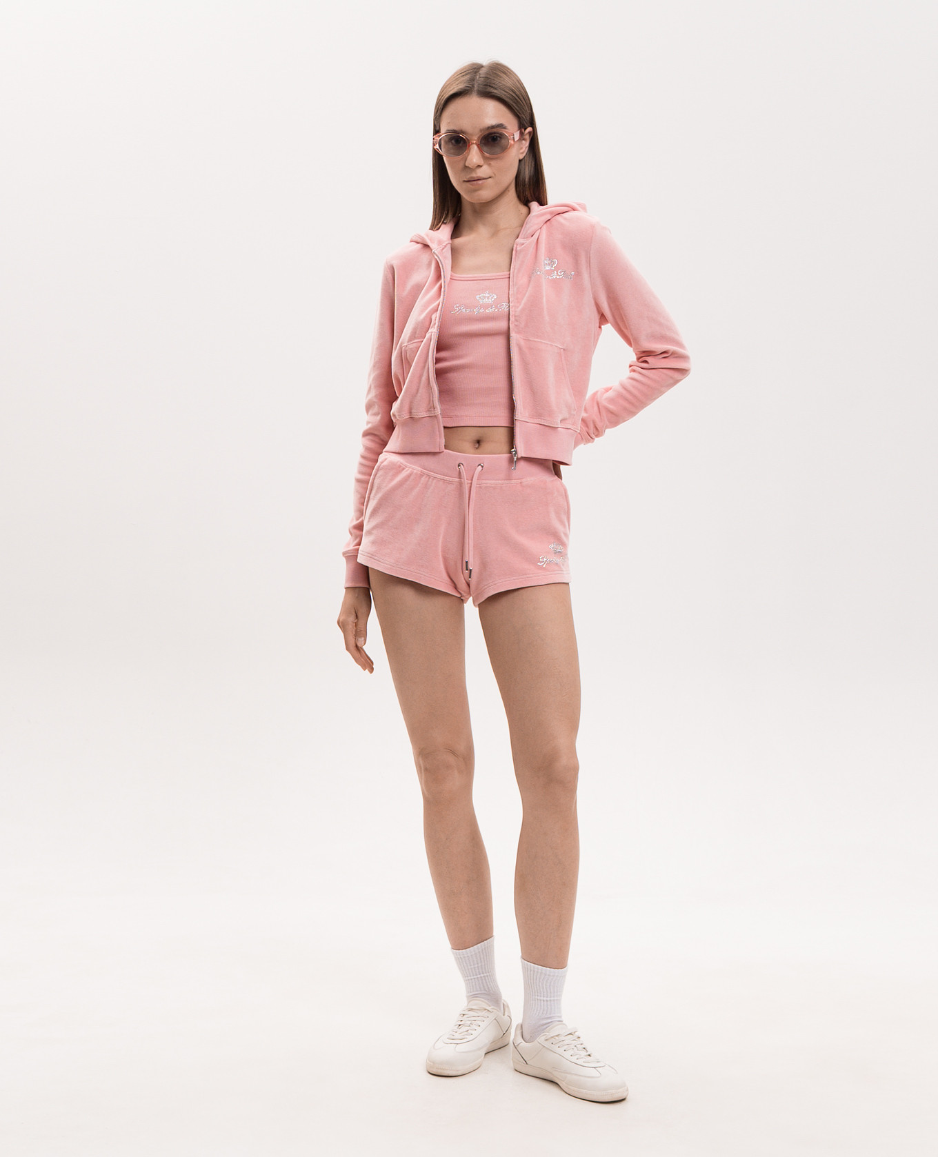 

Juicy pink velour sports jacket Sporty & Rich