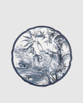 Baci Milano White porcelain dinner plate PLA1VER01