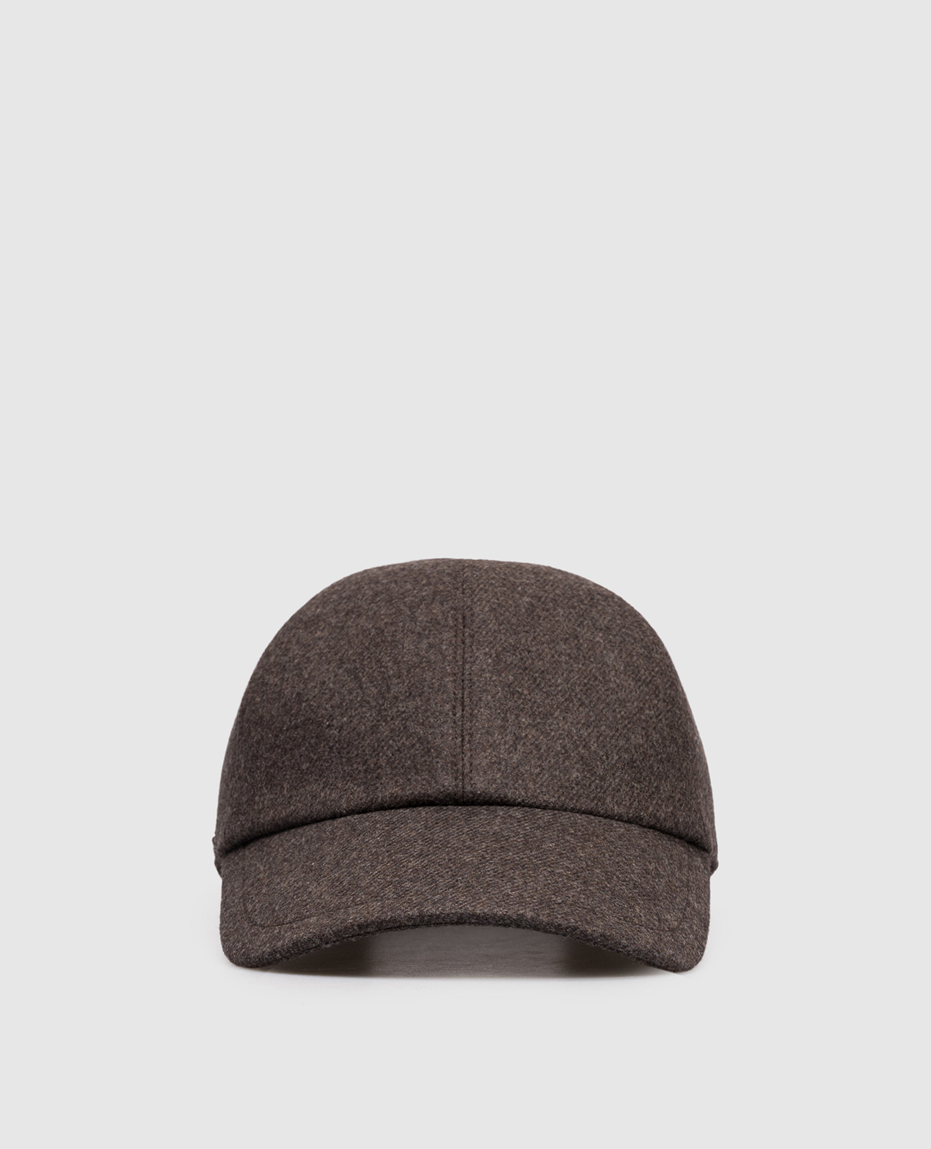 

Brown wool and cashmere cap Enrico Mandelli