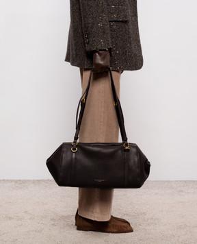 Gianni Chiarini Brown leather tote bag TERRY with logo BS12231COMMGRN