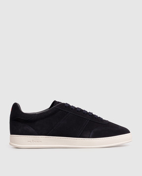 Kiton Blue suede sneakers USSA396N01511