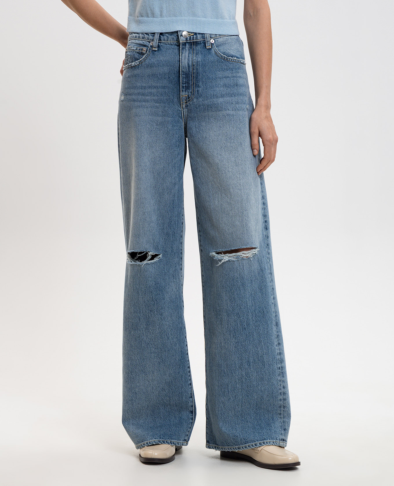 

Willoughby blue ripped jeans Simkhai, Light blue