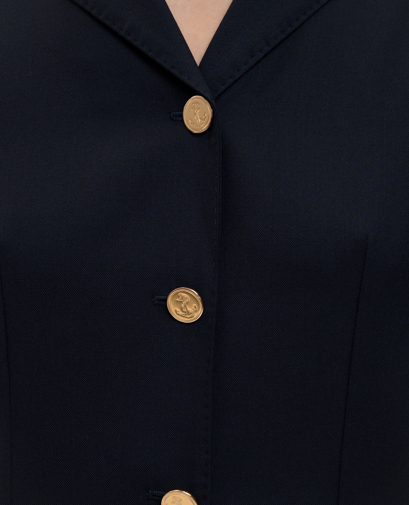 Blue Super 120 wool mini dress Thom Browne 5