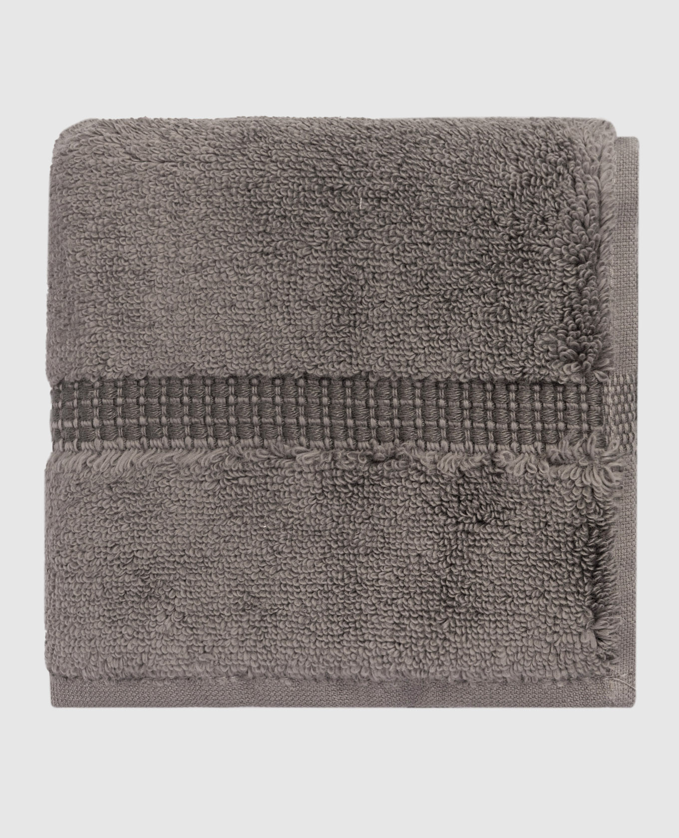 PERA grey terry face towel