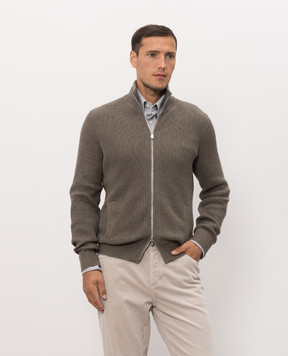 Brunello Cucinelli Khaki cardigan MNI709716