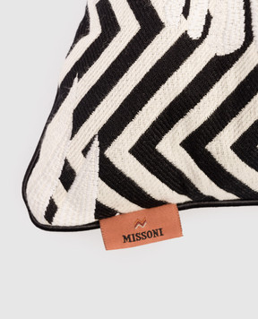 Missoni Home Beige decorative down and feather pillow Ombre 1E4CU00718