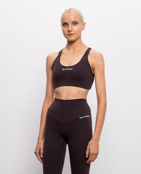 Sporty & Rich Brown Serif sports top TO003711300BR29