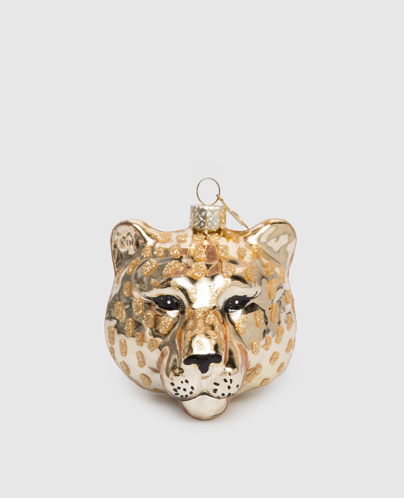 

Golden Christmas tree toy Panther head Vondels