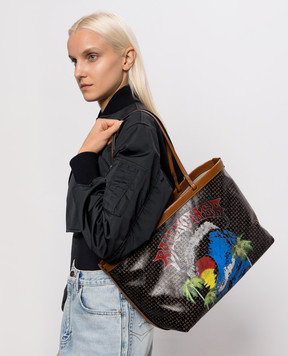 Balenciaga Brown Select printed tote bag A000QA2ACQF