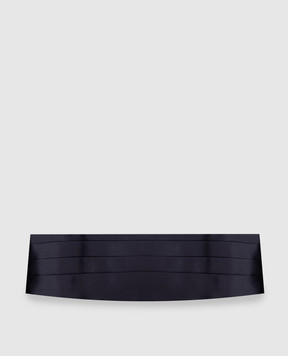 Brunello Cucinelli Blue cummerbund with silk MR813S007