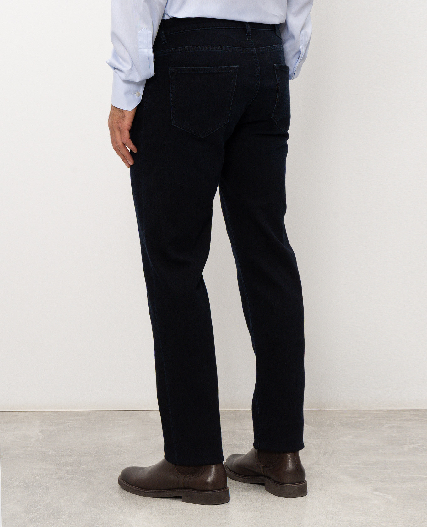 Blue jeans with logo patch Cashmere&Whiskey 4