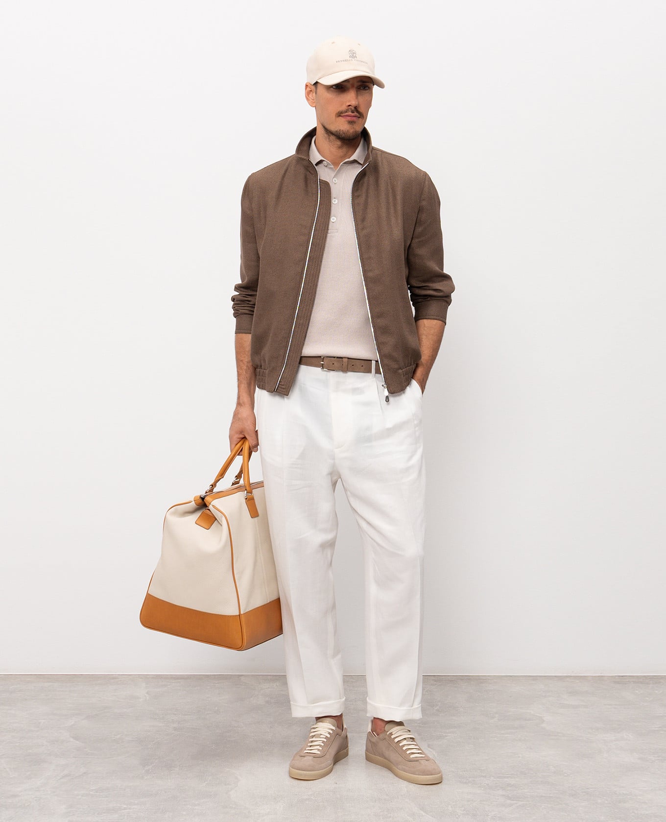 

Bedeve striped polo shirt Brunello Cucinelli, Beige