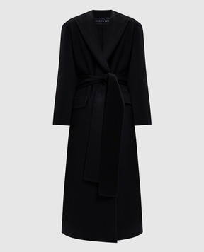 Jacob Lee Black cashmere and wool coat WWC0110AW26B