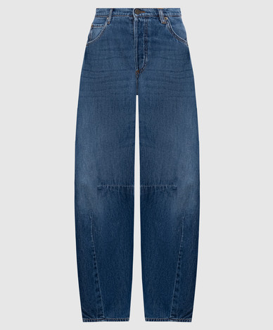 Jeans banane bleus