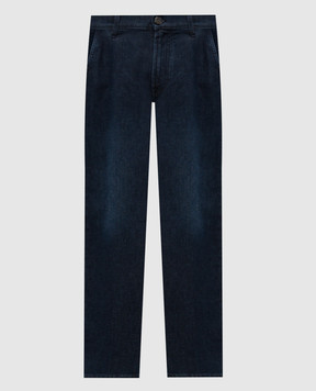 Stefano Ricci Blue jeans with logo patch MST53B1160T0194