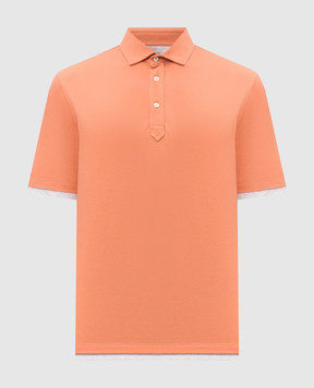 Brunello Cucinelli Orange polo ME8543966