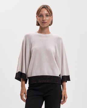 Twinset Ivory wool and cashmere jumper 262TP3511