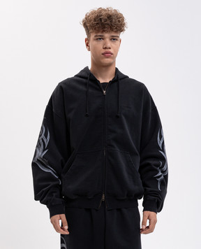 Vetements Black sports jacket with print MH27ZU154B