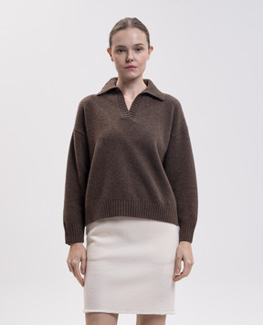 Max Mara Weekend AGRE brown wool pullover WKDAGRE