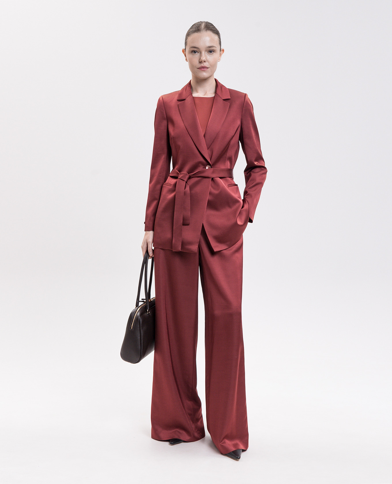 Red double-breasted jacket with wool Peserico 2