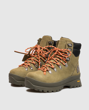 Off-White Khaki nubuck hiking boots OF05929320