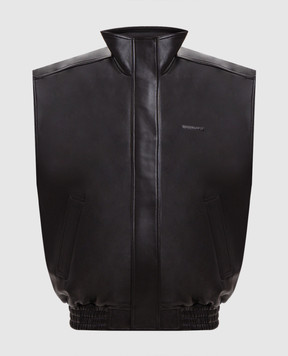 Balenciaga Brown leather vest A002FVTUS30