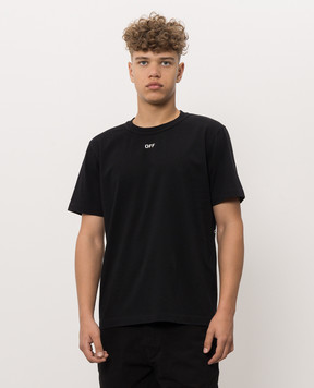Off-White Black T-shirt with Industrial half Arrow print 44MAA16MF26J002