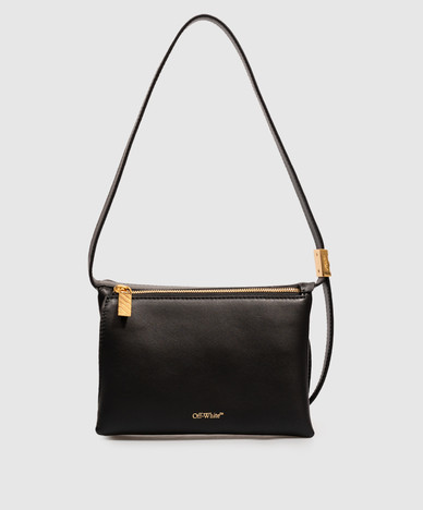 Black leather Sandbag 404 with logo print