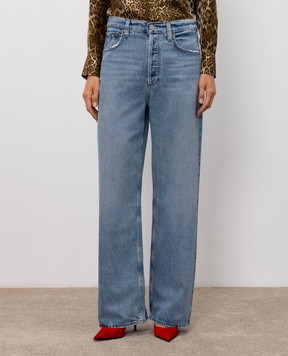 AGOLDE Blue jeans with a worn effect A90791556