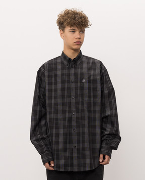 Vetements Black checkered shirt MH27SH059BCm