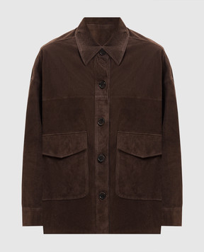 ARMA Kaylee brown suede shirt 024L26102502