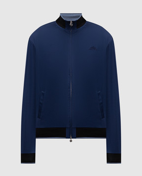 Castangia dal 1850 Blue sports jacket with embroidered emblem DM5SUITSS251SWEETSHIRT
