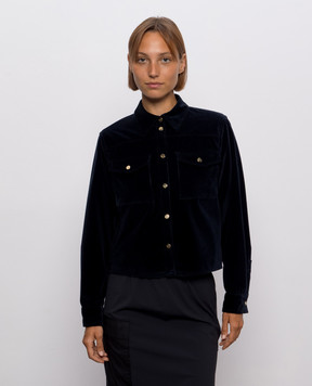 Max Mara Blue corduroy shirt RIVOLO MSTRIVOLO