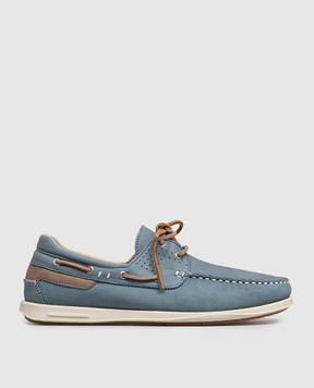 Florentino Blue nubuck topsiders 126296610106