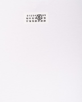 Maison Margiela MM6 Children's white T-shirt with emblem M61022MM04I