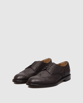 Doucal's Brown leather brogues DU1367SIEXUF225