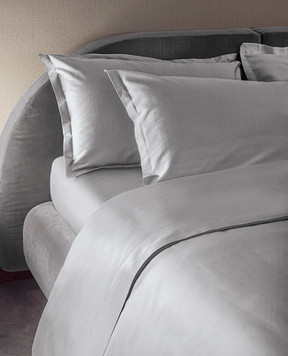 Fazzini Grey cotton sateen bedding set TRECENTO TRCCOCO240X220Q268
