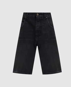 Vetements Black denim Bermuda shorts ME76DP095B1