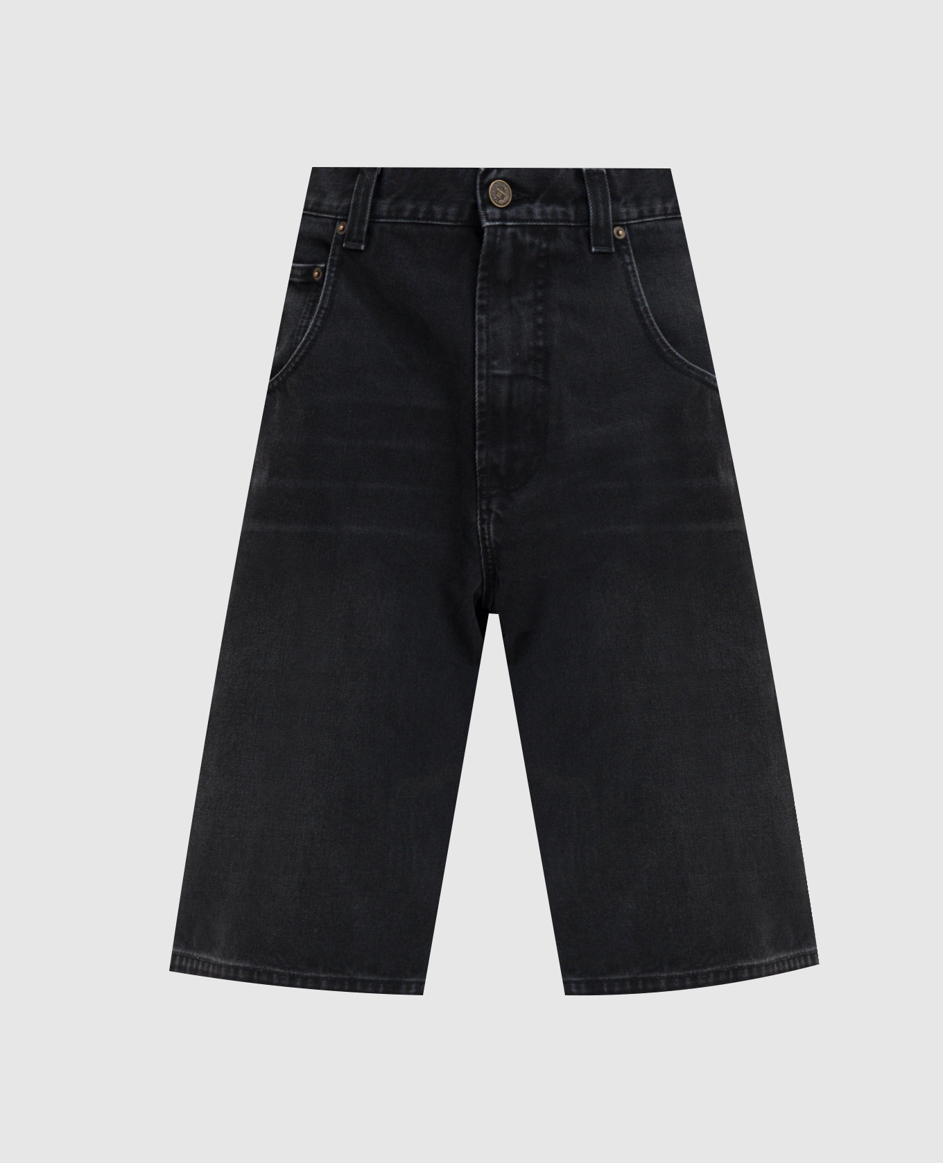 Black denim Bermuda shorts Vetements